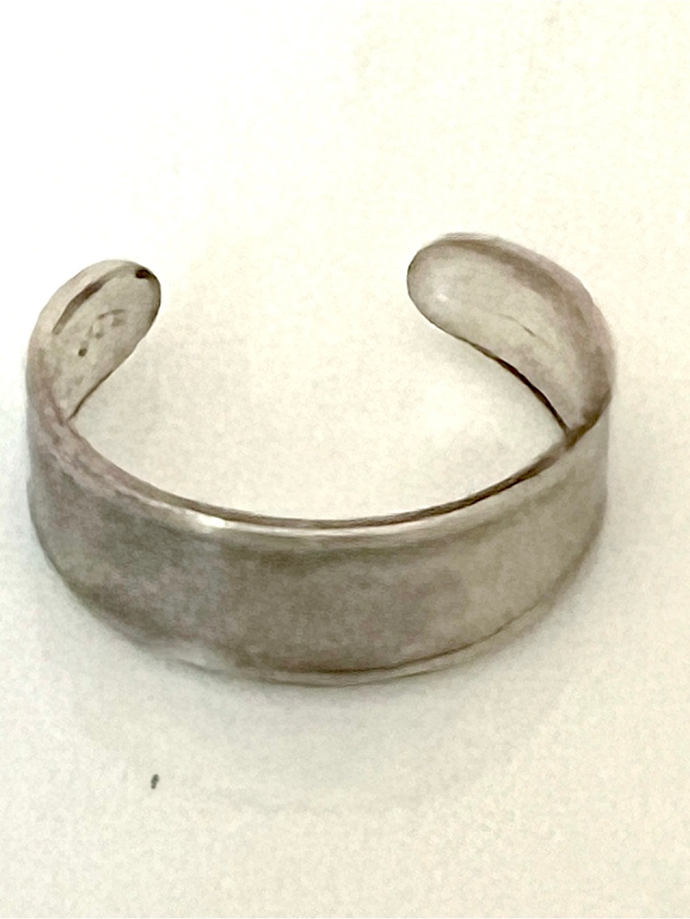 Vintage 925 Sterling Silver Adjustable Band Toe Ring